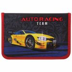 Пенал ПИФАГОР, 1 отделение, 1 откидная планка, ткань, 20х14 см, AvtoRacing, 229202