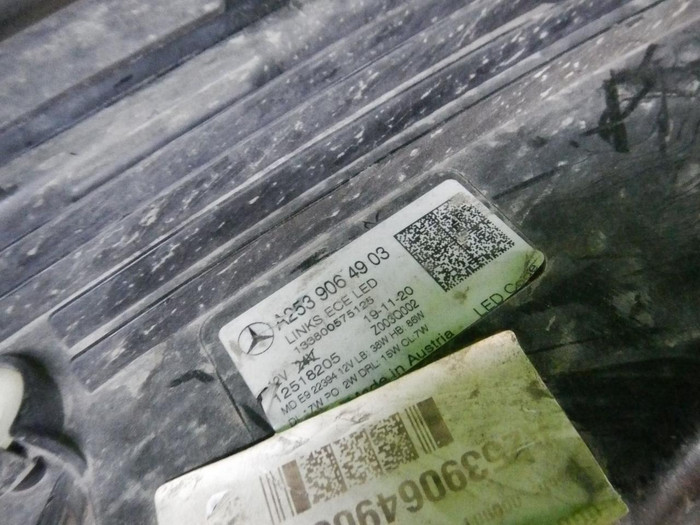 Фара левая Mercedes GLC X253 (19-22) Multibeam LED