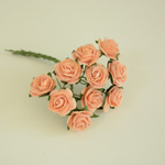 Роза открытая мини 1,5 см на ножке, цвет в ассортименте