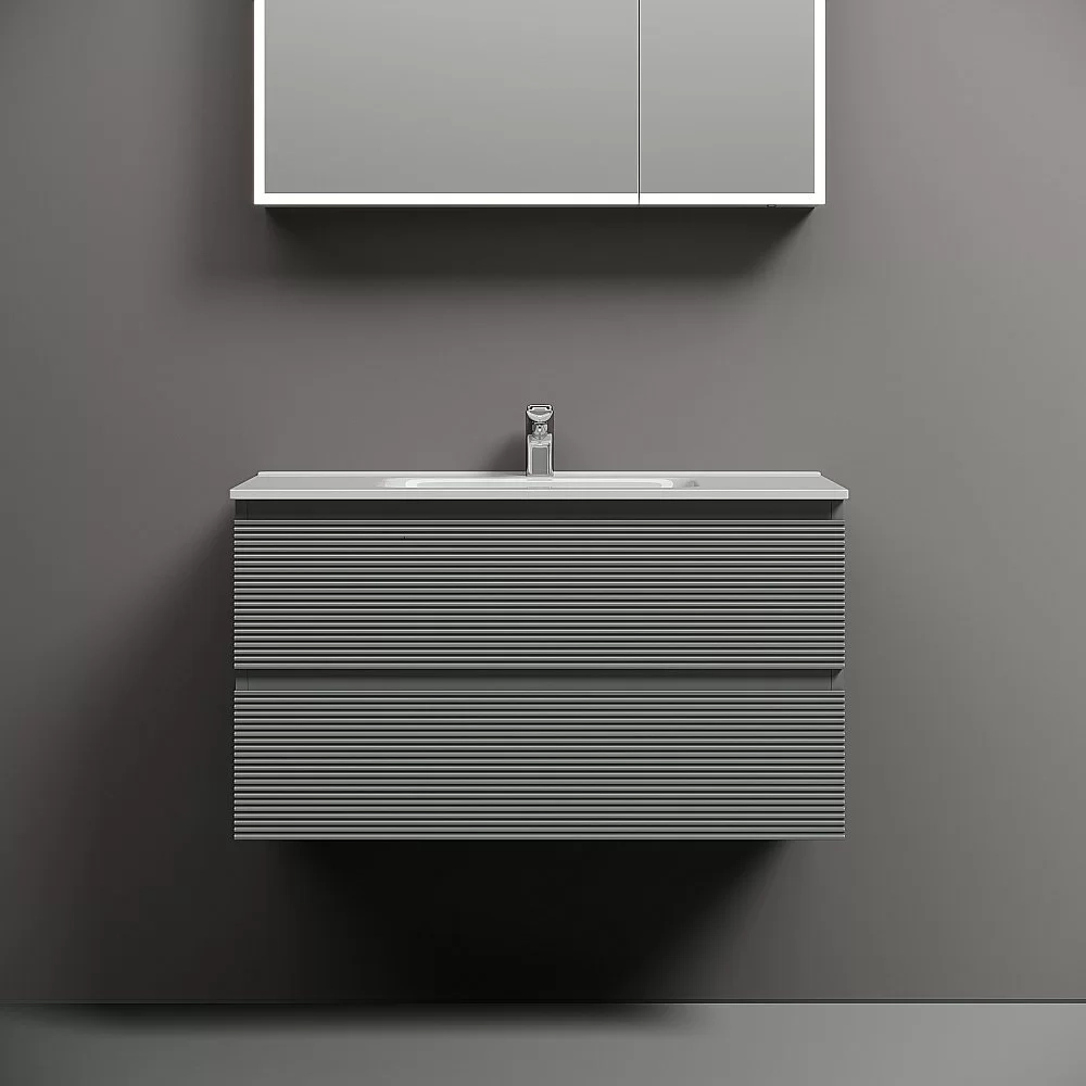 Тумба с раковиной Sancos Folk 90 FL90ES Ergraut soft