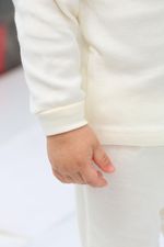 Набор ясельных кофточек интерлок 2шт голубой+бежевый арт. КФ-И/1 Натали (Акция)