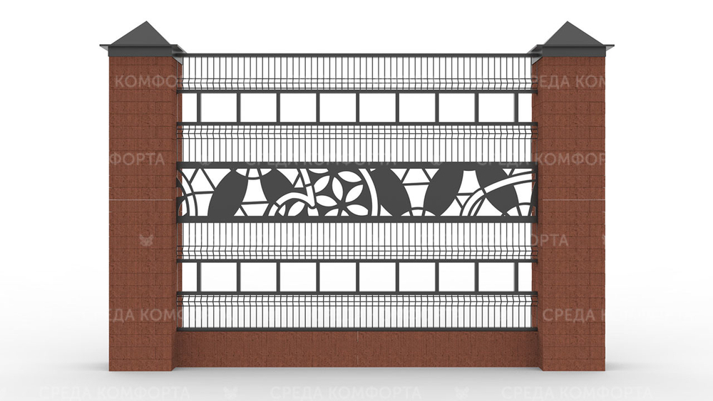 Забор 3Д ZBR0092