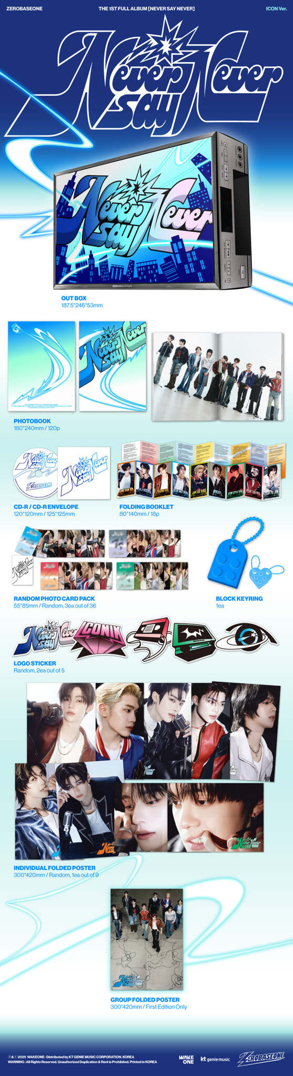 Альбом ZEROBASEONE - NEVER SAY NEVER (PHOTOBOOK Ver.)