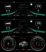 Электронная панель приборов Mitsubishi Pajero 4 2006-2022 - Carmedia NH-LCD-M1203 с 12.3" ЖК экраном QLED