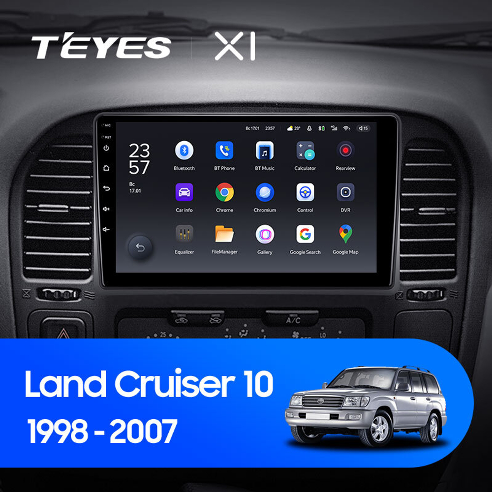 Teyes X1 9" для Toyota Land Cruiser 100 1998-2007