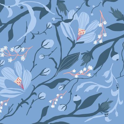 Blue forest