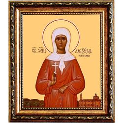 Александра Устюхина мученица. Икона на холсте.