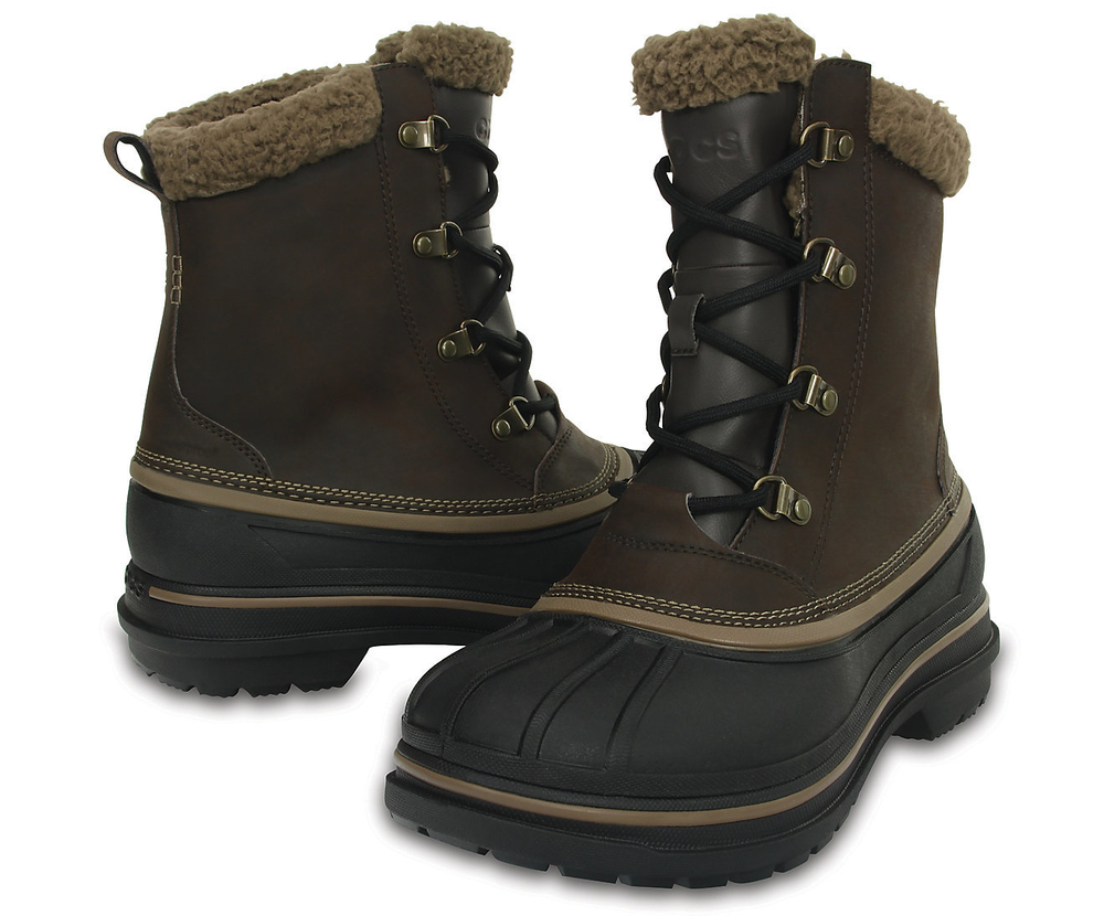Ботинки Crocs Men’s AllCast II Boot Коричневые