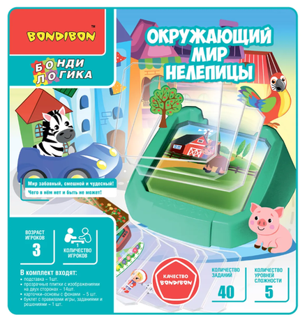 Детская настольная логическая игра "Окружающий мир нелепицы"