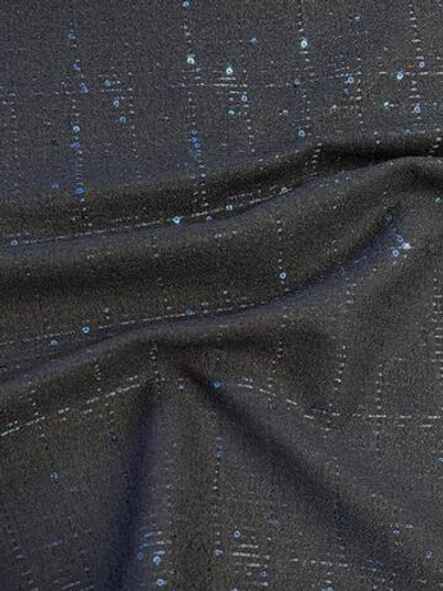 Костюмно-плательная ткань п/э с п/а Fabiana Filippi темно-синяя с пайетками
