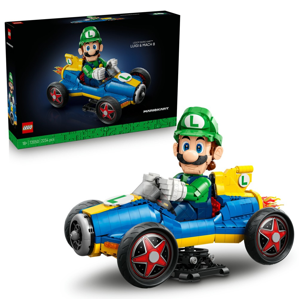 Конструктор LEGO Super Mario Mario Kart 72050: Луиджи и Mach 8 — фото 1