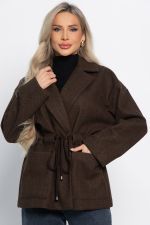 Пальто-пиджак (шоколад) Б15088-7М LT Collection