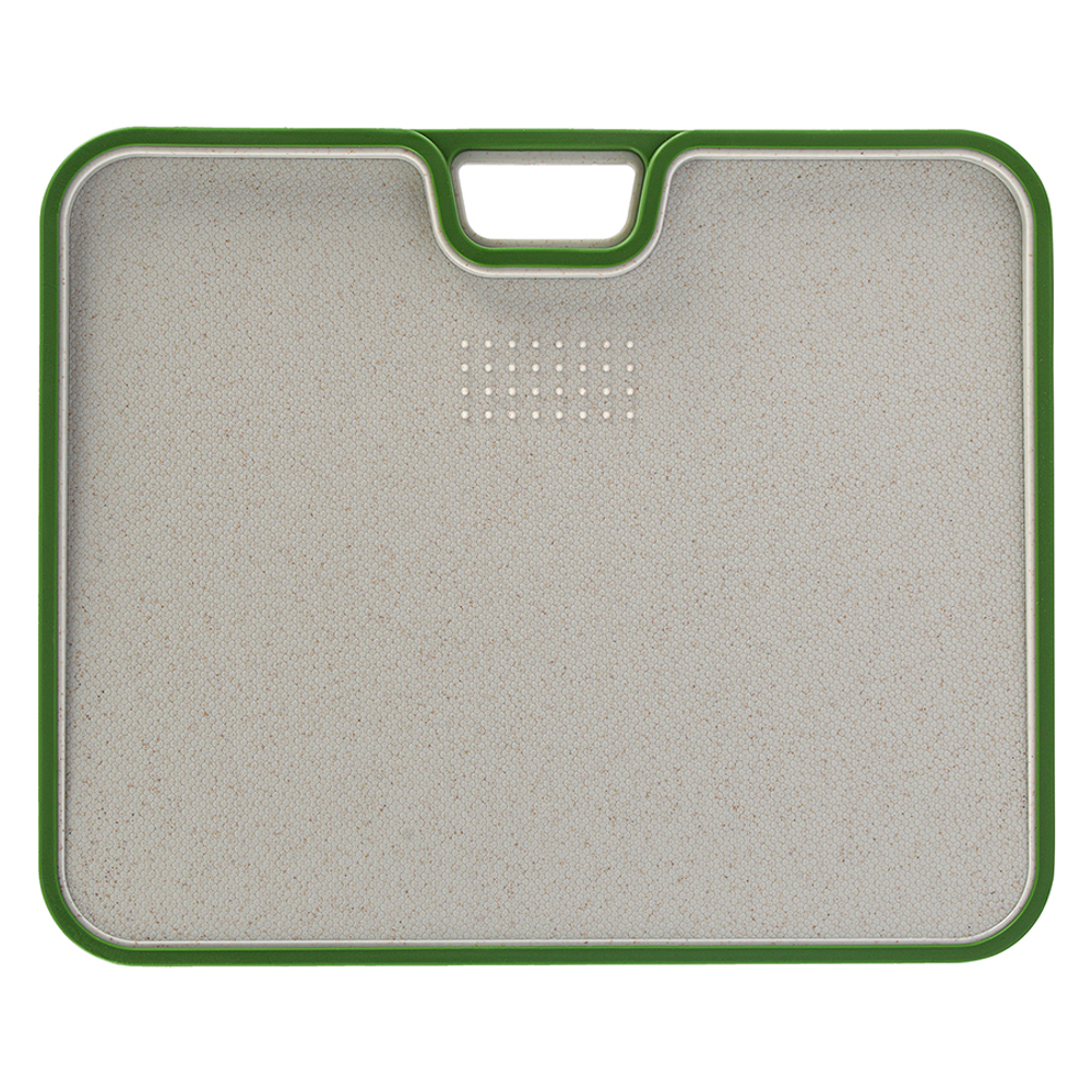 Доска разделочная 34х28см Smart Solutions Ness светло-серая с зеленым кантом