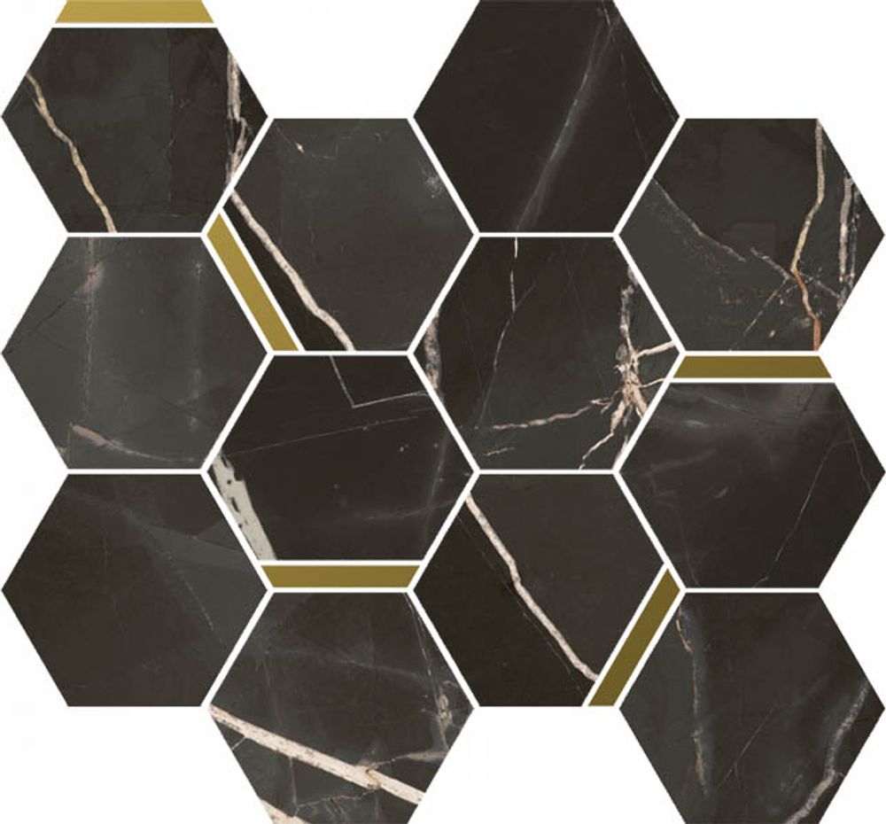 Мозаика STELLARIS ABSOLUT BLACK MOSAICO CHIC (620110000226)