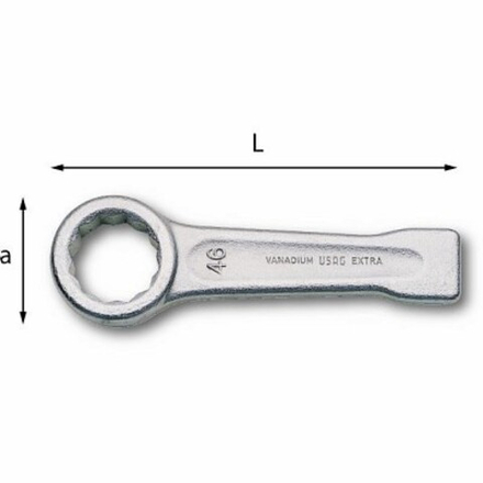 254 P Ключ накидной 2 1/2", USAG (Италия)