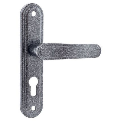 Комплект ручек Зенит РФ1-55.03 серебро к замку ЗВ4-3.03