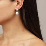 Серьги Dyrberg Kern NETTE SS CRYSTAL/WHITE PEARL 440025