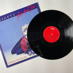Винтажная виниловая пластинка LP Marietta Fire And Ice (12" Special Ski Dance Mix) (Holland 1986) Maxi Single 45 RPM