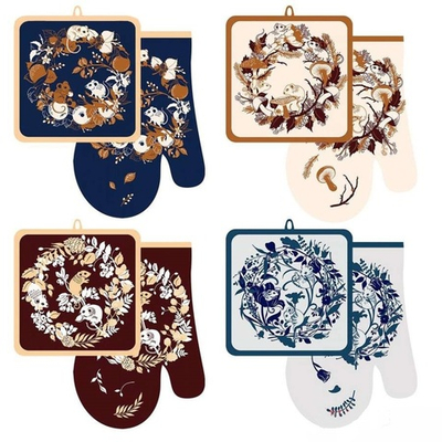 Набор прихватка с рукавицей ассорт. HN88-359