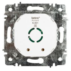 Светорегулятор Intro Accent 6-401-01 поворотный, 600Вт 230В, IP20, СУ, белый | Intro
