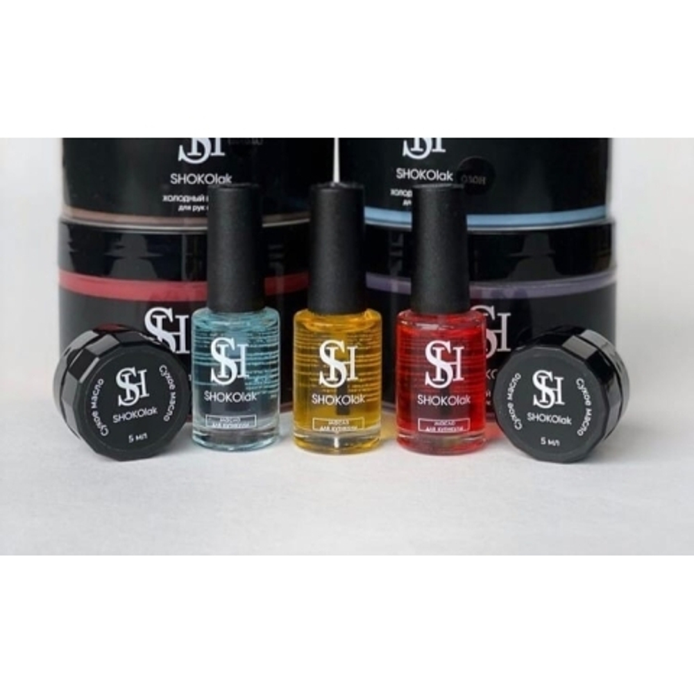 SHOKOlak Масло для кутикулы CUTICLE OIL зеленый чай10ml