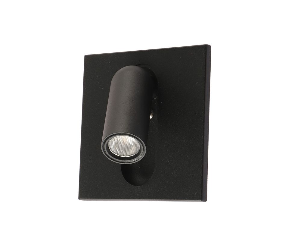Бра встраиваемое Эви черный w9*9 h9 Led 3W (3000K)