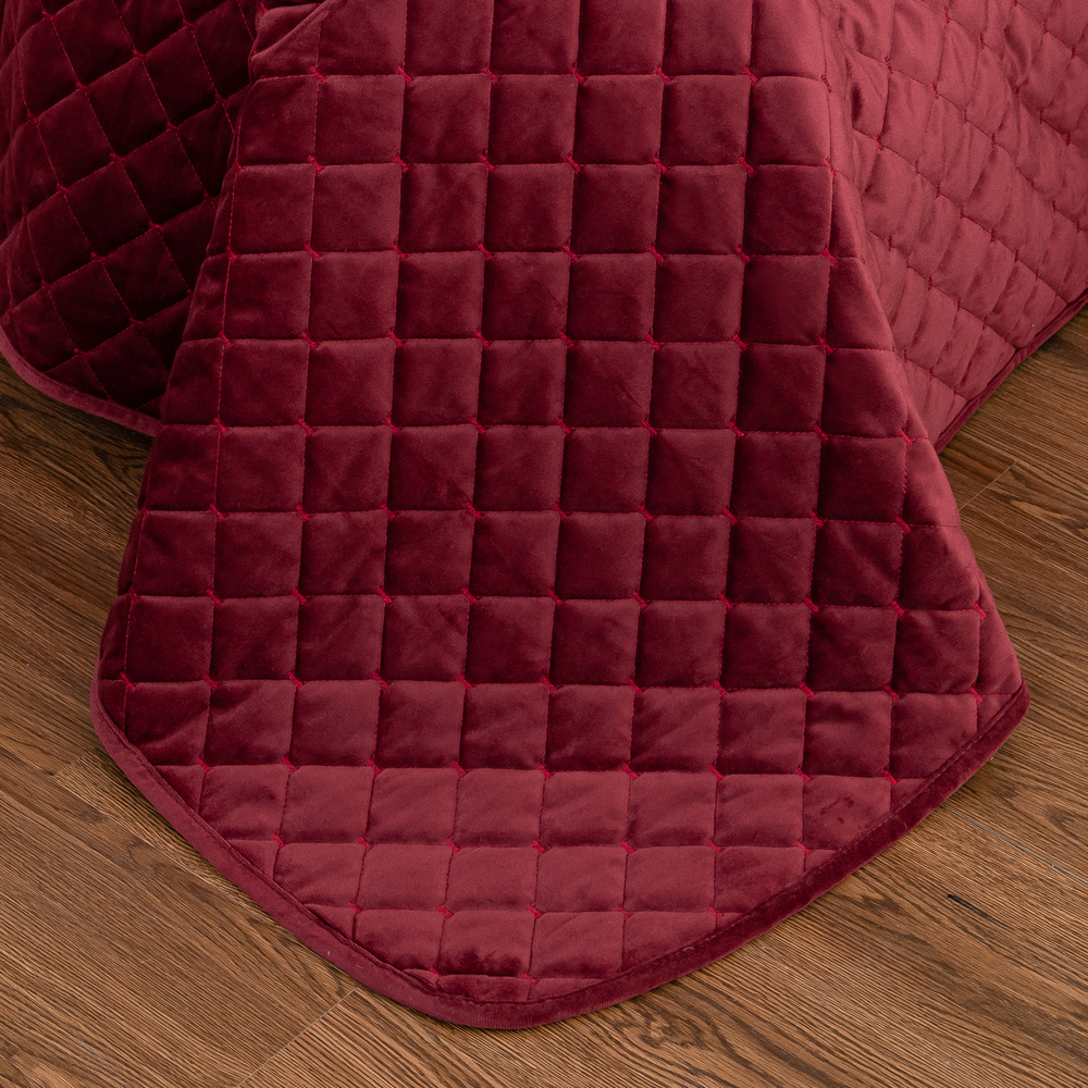 Велюровое покрывало ромб OVF016