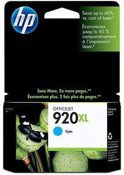 Картридж струйный голубой 1 шт HP 920XL CD972AE