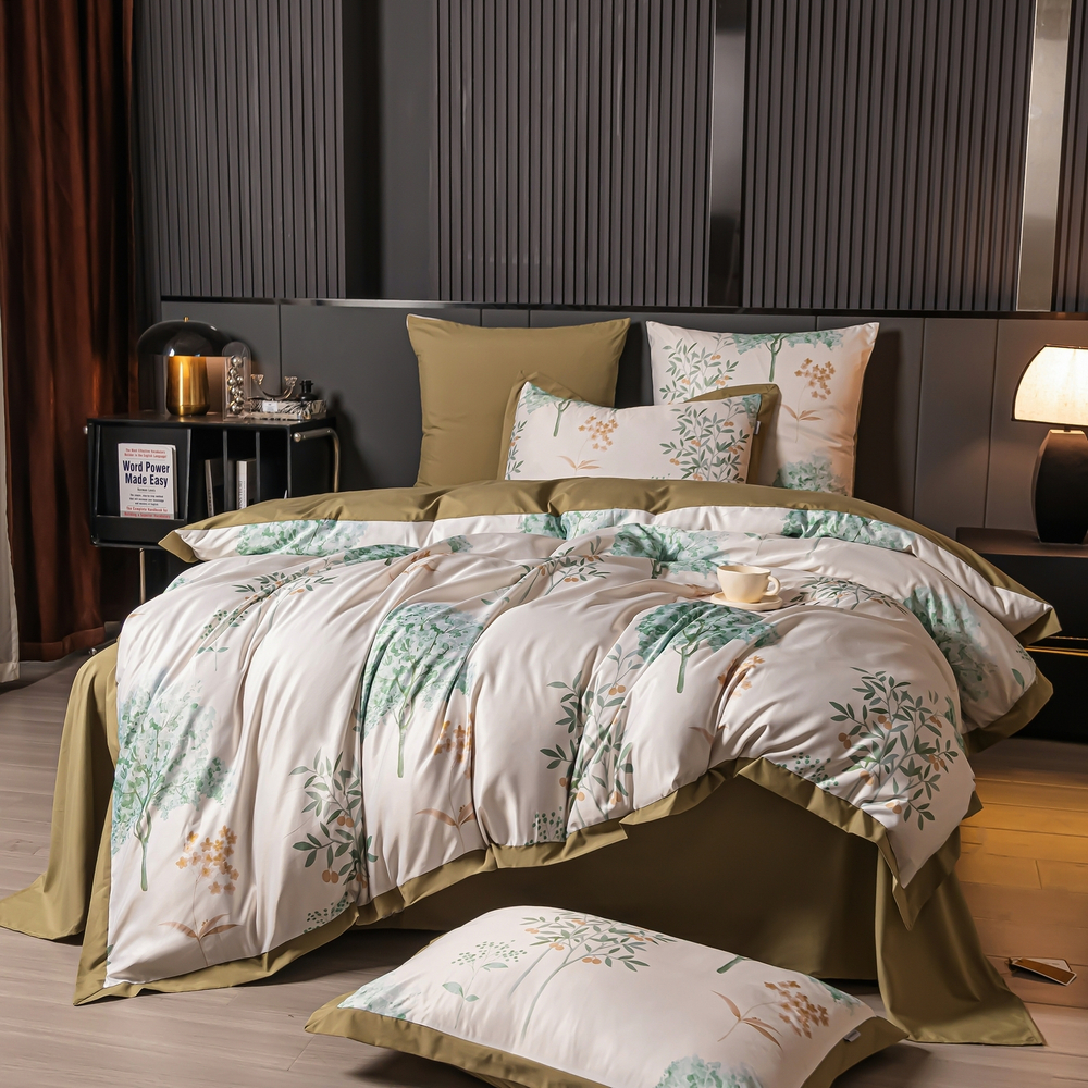 Комплект постельного белья Сатин MS на резинке MSR004