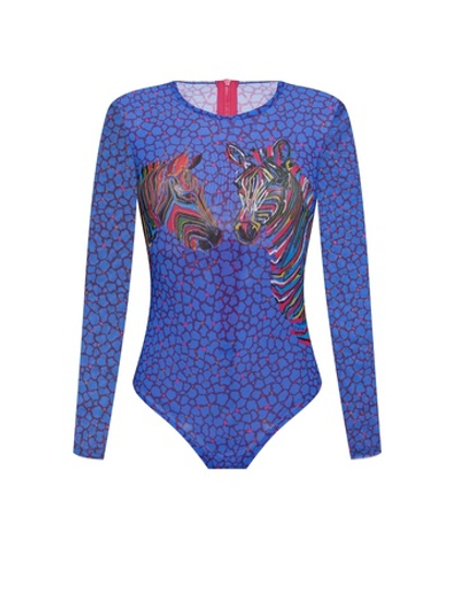 Купальник ЗЕБРЫ с рукавами Энди Поп