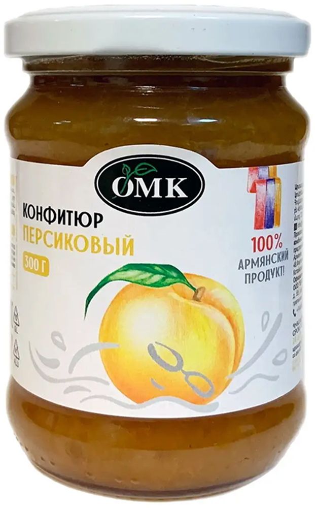 Конфитюр персиковый ОМК 300г