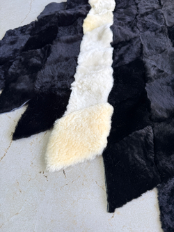 Меховой Коврик прикроватный накидка на кресло из овчины