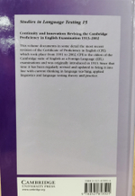 Revising Continuity and Innovation: Revising the Cambridge Proficiency in English Examination 1913-2002 (Studies in Language Testing, 15)
