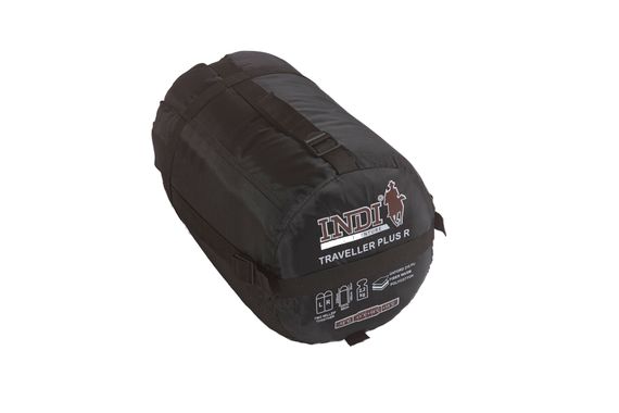 Спальный мешок INDI Traveller Plus R-zip от -12 °C (одеяло с подголовником 195+35X85 см)