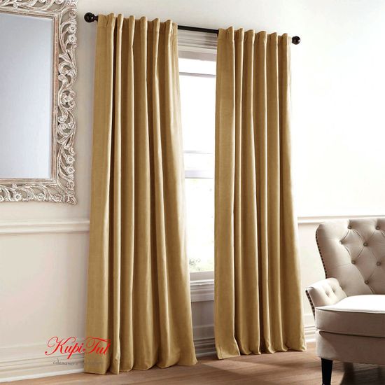 Шторы бархат Royal (кофе с молоком)