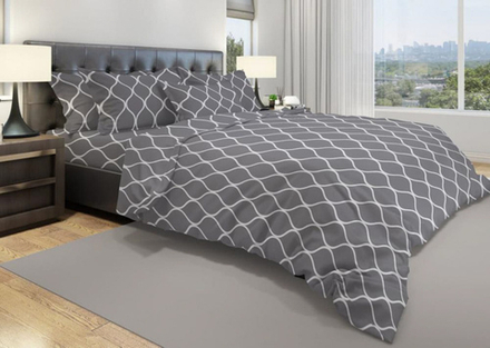 Комплект постельного белья Дуэт БЯЗЬ "Марокко темный" (нав. 50х70 или 70х70-)