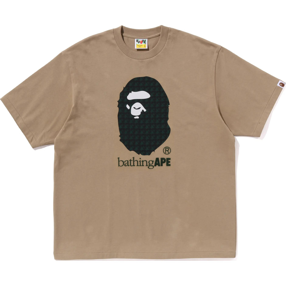 A Bathing Ape Sta Houndstooth Bathing Ape Relaxed Fit Tee