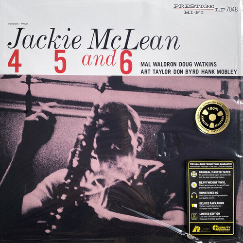 Jackie McLean - 4, 5 And 6 - USA, Analogue Productions