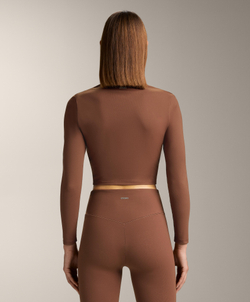 Oysho Топ с длинным рукавом Evermove, цвет ржавчины