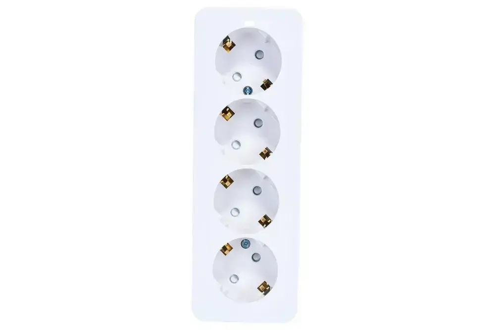 Розетка 4-м защитные шторки, с заземлением 16А Белый BLANCA Systeme Electric/Schneider Electric