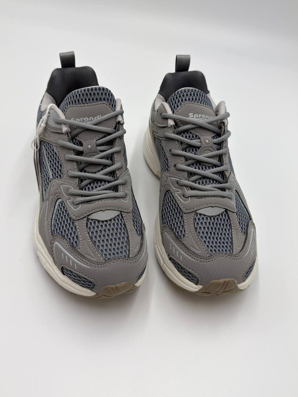 Женские кроссовки арт. 7W226C87-2 цвет "серый/светло-серый"