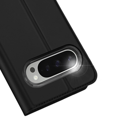 Чехол книжка из PU кожи черного цвета от Dux Ducis для Google Pixel 10 и 10 Pro, серия Skin Pro Series Case
