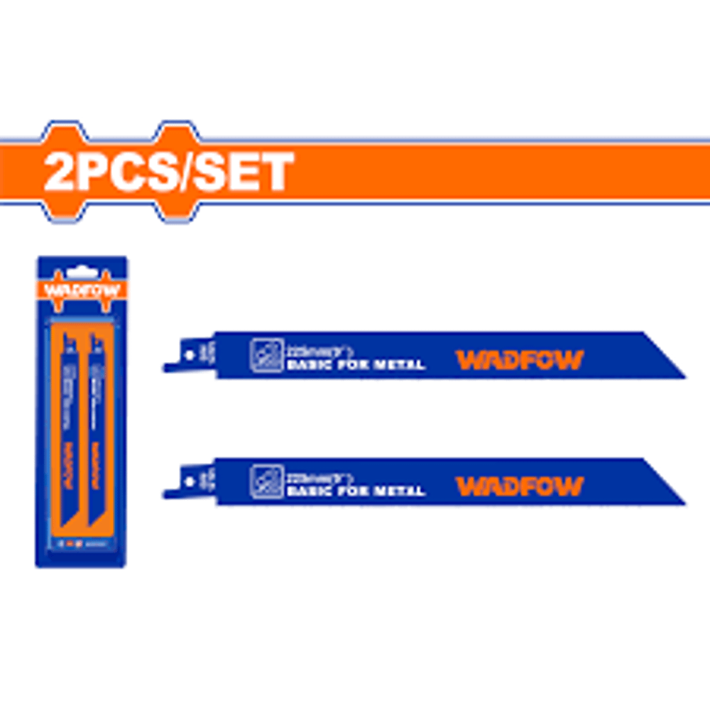 Пильные полотна по металлу для сабельной пилы WADFOW WJT1122BF 225 мм 2 шт
