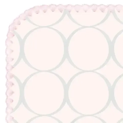 SwaddleDesigns SD-350SP Фланелевая пеленка для новорожденного - Sterling Mod Circles, Sunwashed Pink