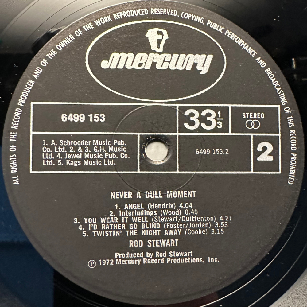 Rod Stewart - Never A Dull Moment (Англия 1972г.)