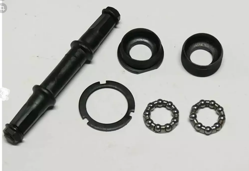 Каретка вело в сборе под квадрат (вал-124мм+чашки+подш.)