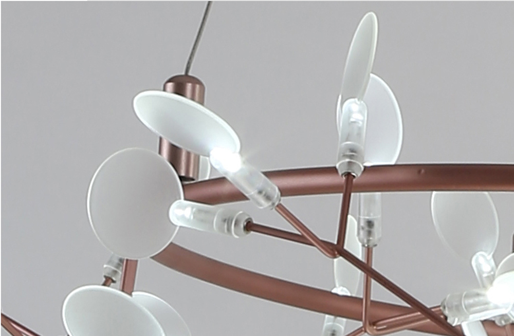 Pendant design lamp  Heracleum  Big O by Moooi (Brass,  D72)