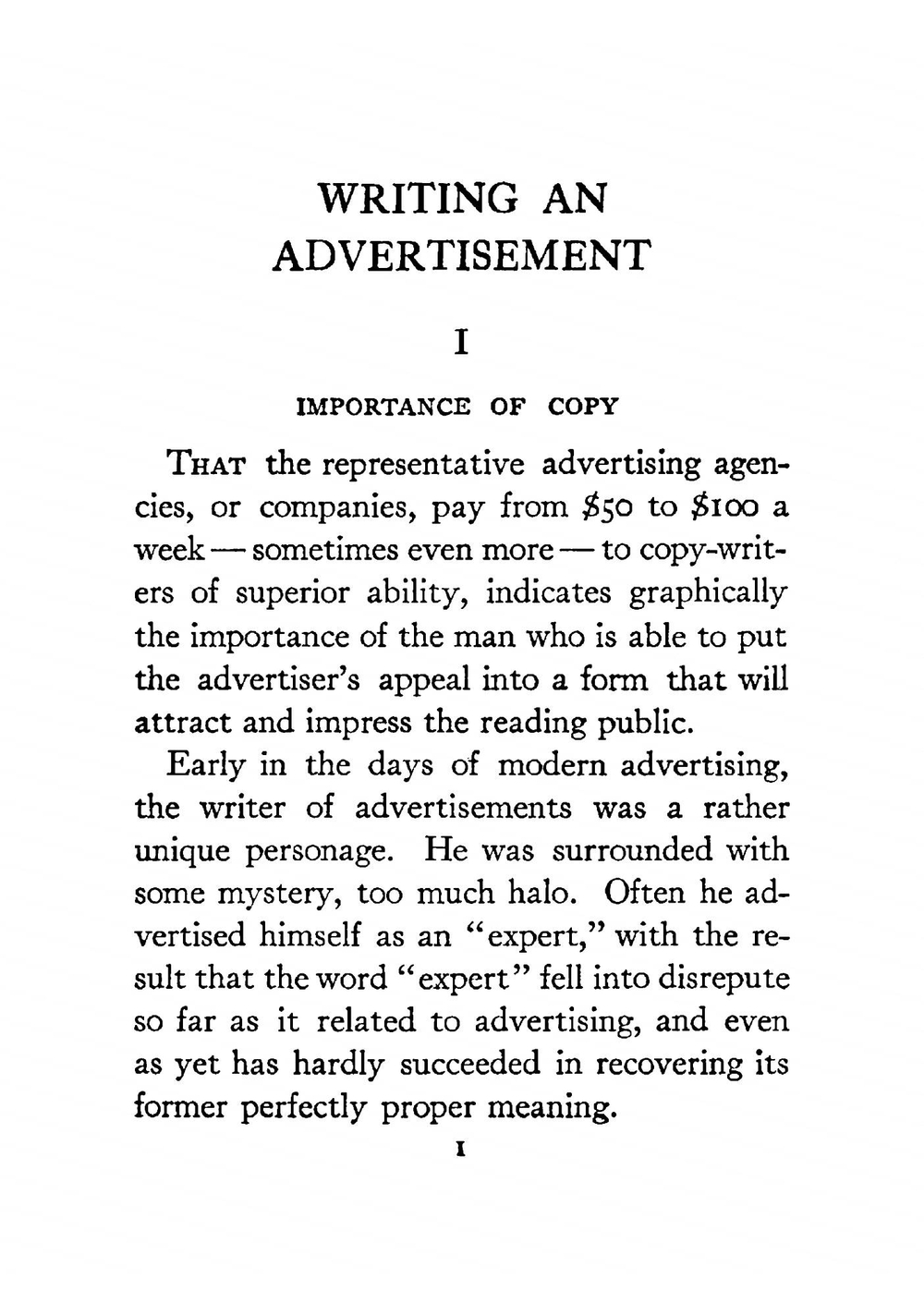 Writing an advertisement. a analysis of the methods and the mental processes that play a part in the writing of successful advertising | S Roland Hall