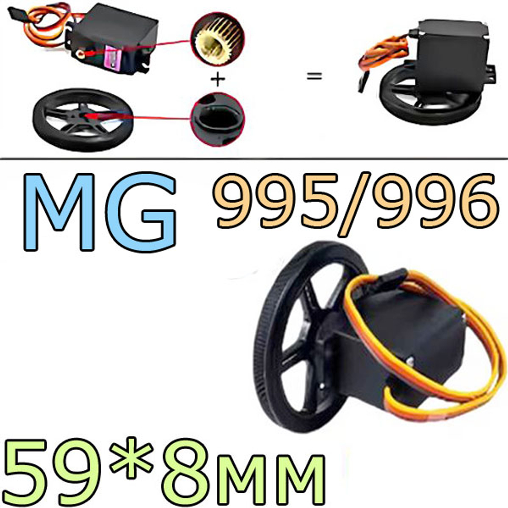 Резиновое колесо 5908 - MG995