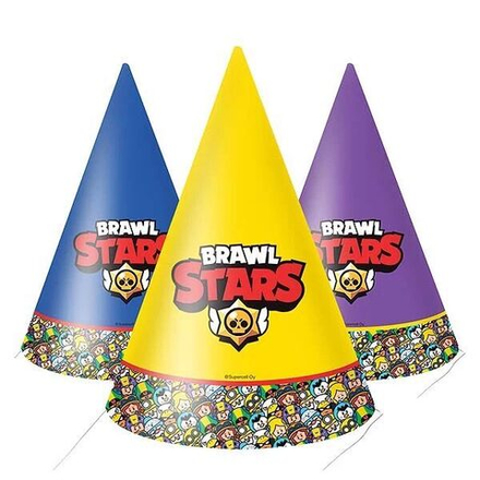 Колпаки Brawl Stars, Ассорти, 6 шт.